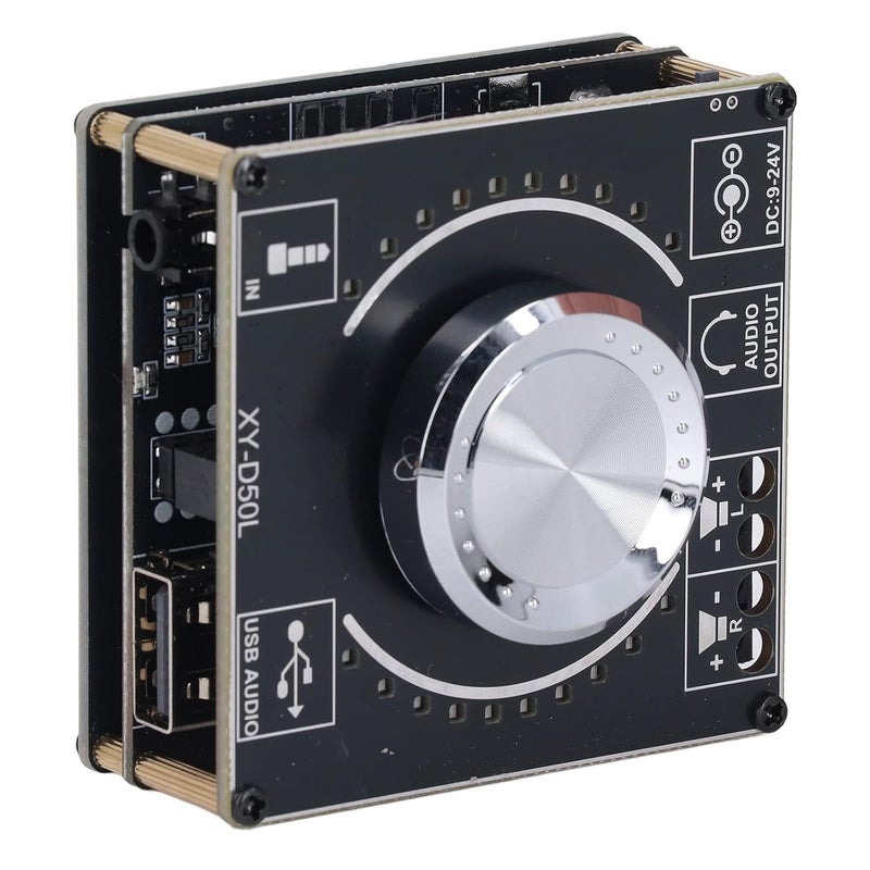 BT5 1 2X50W Digital Audio Amplifier Board with Bluetooth AUX USB Input DC 9 24V - Image 3